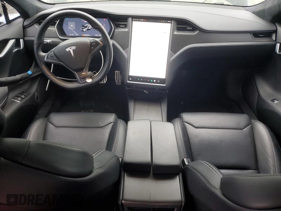 2018 Tesla Model S 75D with VIN 5YJSA1E48JF265906, listed as a Copart auction lot 47886905 with 19,733 mi miles and Salvage Title. Bid and sale history available at DreamBid. Image 8.