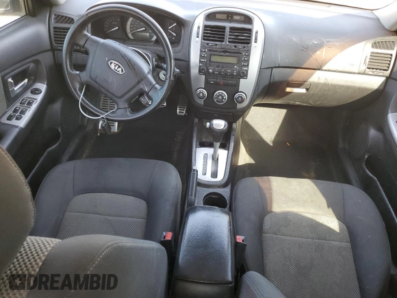 2008 Kia Spectra with VIN KNAFE161685016250, listed as a Copart auction lot 71382894 with 212,659 mi miles and Salvage Title. Bid and sale history available at carsss.com. Image 8.