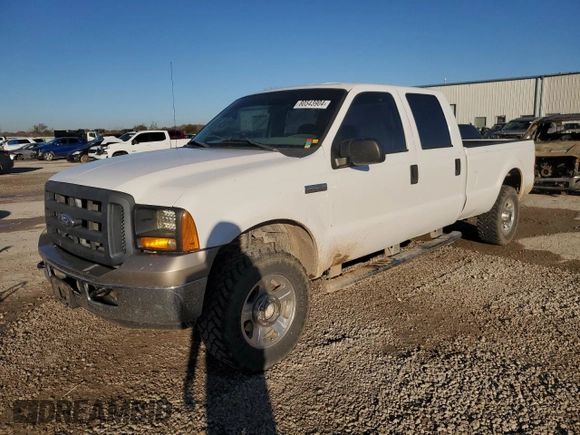 2007 Ford Super Duty F-250 XL with VIN 1FTSW21597EA72969, listed as a Copart auction lot 80543904 with 162,307 mi miles and Salvage Title. Bid and sale history available at carsss.com. Image 1.