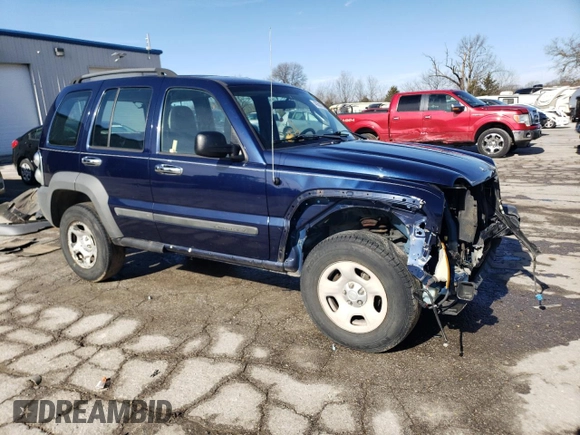 2007 Jeep Liberty Sport z VIN 1J4GL48K87W538434, wystawiony jako Copart lot #43650105 z przebiegiem 144 747 mil mil oraz Szkoda całkowita • Salvage title. Historia ofert i sprzedaży dostępna na DreamBid. Obrazek 4.