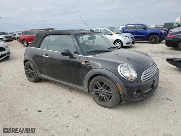 2011 MINI Cooper Convertible with VIN WMWZN3C57BT133497, listed as a Copart auction lot 46000325 with 114,917 mi miles and Clean Title. Bid and sale history available at carsss.com. Image 4.