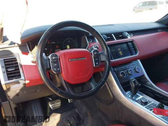 2016 Land Rover Range Rover Sport SVR with VIN SALWZ2EFXGA589337, listed as a IAAI auction lot 41395075 with 71,364 mi miles and . Bid and sale history available at DreamBid. Image 18.