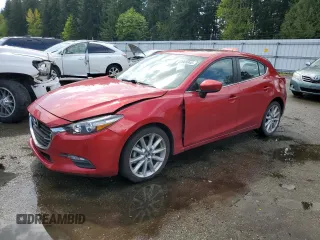 2017 Mazda 3 Touring z VIN JM1BN1L3XH1115720, wystawiony jako Copart lot #53968945 z przebiegiem 33 941 mil mil oraz Szkoda całkowita • Salvage title. Historia ofert i sprzedaży dostępna na DreamBid. Obrazek 1.