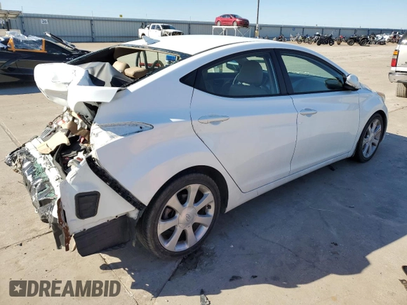 2013 Hyundai Elantra Limited z VIN 5NPDH4AEXDH343225, wystawiony jako Copart lot #88441585 z przebiegiem 162 095 mil mil oraz Nie do naprawy • Non repairable. Historia ofert i sprzedaży dostępna na DreamBid. Obrazek 3.
