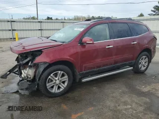 2015 Chevrolet Traverse LT with VIN 1GNKRHKD0FJ177171, listed as a Copart auction lot 50420585 with 206,853 mi miles and Salvage title. Bid and sale history available at DreamBid. Image 1.