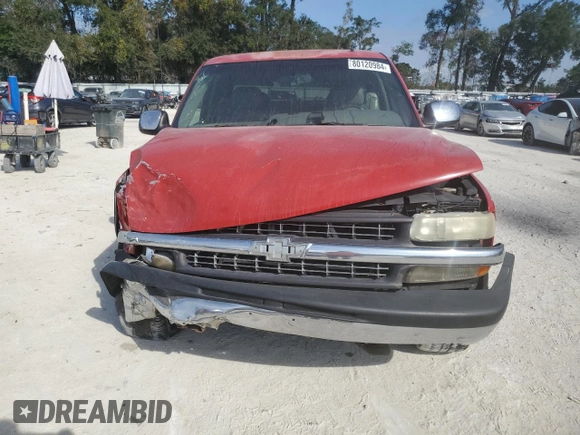 2001 Chevrolet Silverado 1500 with VIN 1GCEC19T21Z191725, listed as a Copart auction lot 80120984 with 0 mi miles and Non Repairable. Bid and sale history available at carsss.com. Image 5.
