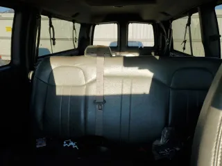 2012 Chevrolet Express Passenger 1LT with VIN 1GAZG1FA9C1195838, listed as a Copart auction lot 47020615 with Not provided miles and Salvage title. Bid and sale history available at DreamBid. Image 10.
