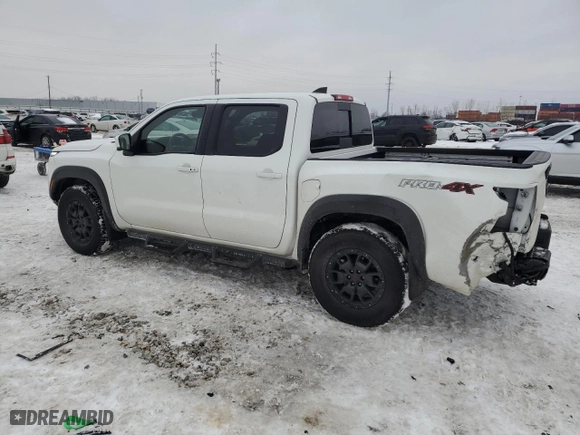 2023 Nissan Frontier PRO-4X with VIN 1N6ED1EK0PN660799, listed as a Copart auction lot 89086105 with 34,178 mi miles and Salvage Title. Bid and sale history available at carsss.com. Image 2.