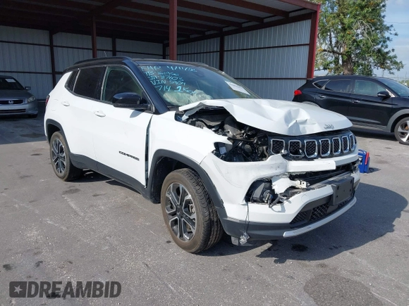 2023 Jeep Compass (RED) Edition with VIN 3C4NJDCN8PT565904, listed as a IAAI auction lot 42082855 with 39,921 mi miles and . Bid and sale history available at carsss.com. Image 1.