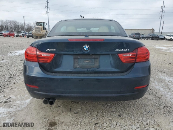 2016 BMW 4 Series 428i xDrive with VIN WBA3T1C55GP822924, listed as a Copart auction lot 86412984 with 45,652 mi miles and Salvage Title. Bid and sale history available at carsss.com. Image 6.