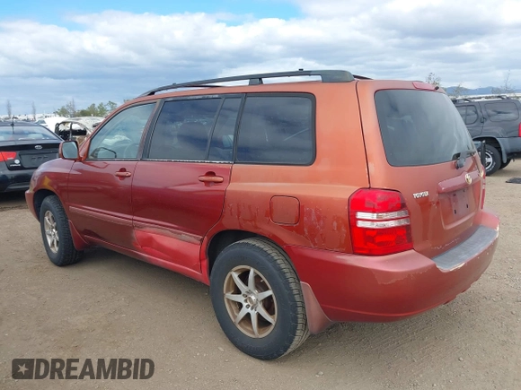 2003 Toyota Highlander z VIN JTEGD21A530059437, wystawiony jako IAAI lot #42054863 z przebiegiem 201 274 mil mil oraz . Historia ofert i sprzedaży dostępna na DreamBid. Obrazek 6.