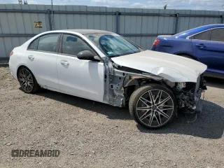 2023 Mercedes-Benz C 43 AMG with VIN W1KAF8HB5PR123506, listed as a Copart auction lot 62749924 with 4,243 mi miles and Salvage Title. Bid and sale history available at DreamBid. Image 4.