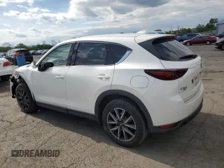 2018 Mazda CX-5 Grand Touring z VIN JM3KFBDM6J0447165, wystawiony jako Copart lot #56133015 z przebiegiem 80 579 mil mil oraz Szkoda całkowita • Salvage title. Historia ofert i sprzedaży dostępna na DreamBid. Obrazek 2.