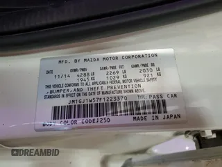 2015 Mazda 6 i Grand Touring with VIN JM1GJ1W57F1223370, listed as a Copart auction lot 48793385 with 66,083 mi miles and Salvage Title. Bid and sale history available at carsss.com. Image 14.