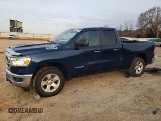 2020 Ram 1500 Big Horn with VIN 1C6SRFBT5LN192989, listed as a Copart auction lot 48809805 with 172,782 mi miles and Salvage Title. Bid and sale history available at carsss.com. Image 1.