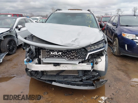 2022 Kia Sorento X-Line S with VIN 5XYRLDLC4NG125936, listed as a IAAI auction lot 41217535 with 32,988 mi miles. Bid and sale history available at carsss.com. Image 6.
