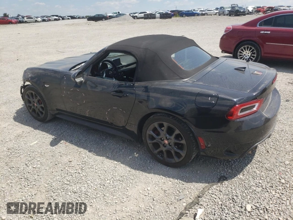 2018 FIAT 124 Spider Abarth with VIN JC1NFAEK5J0138796, listed as a Copart auction lot 59670904 with 20,960 mi miles and Salvage title. Bid and sale history available at DreamBid. Image 2.