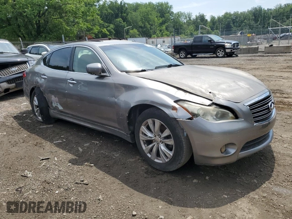 2011 Infiniti M with VIN JN1BY1AR4BM370404, listed as a Copart auction lot 62664825 with Not provided miles and Salvage title. Bid and sale history available at DreamBid. Image 4.