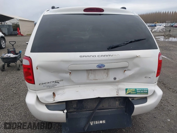 2002 Dodge Caravan EX with VIN 2B8GP74L22R521491, listed as a IAAI auction lot 41838396 with 84,855 mi miles. Bid and sale history available at carsss.com. Image 6.
