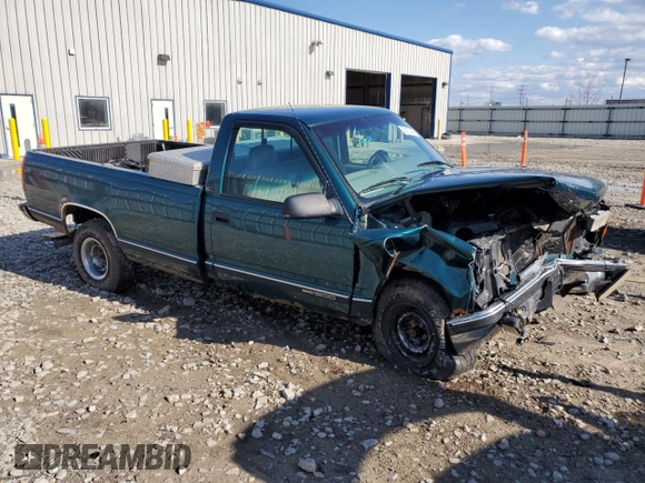 1997 GMC Sierra 1500 SL with VIN 1GTEC14WXVZ505001, listed as a Copart auction lot 53973435 with 217,305 mi miles and Non Repairable. Bid and sale history available at DreamBid. Image 4.