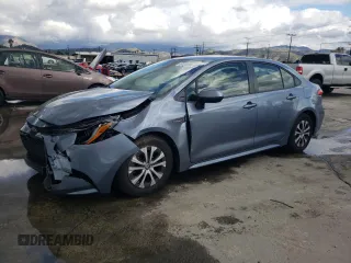 2020 Toyota Corolla Hybrid LE with VIN JTDEBRBE1LJ025372, listed as a Copart auction lot 40438294 with 63,646 mi miles and Salvage Title. Bid and sale history available at carsss.com. Image 1.