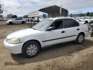 2000 Honda Civic LX with VIN 2HGEJ6677YH546801, listed as a Copart auction lot 55528945 with 224,812 mi miles and Salvage Title. Bid and sale history available at DreamBid. Image 1.