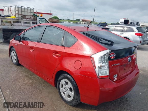 2010 Toyota Prius II with VIN JTDKN3DU1A0148782, listed as a IAAI auction lot 42146946 with 215,379 mi miles. Bid and sale history available at carsss.com. Image 3.
