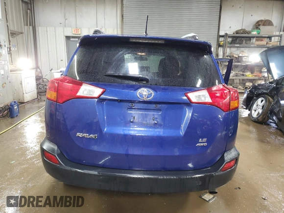 2014 Toyota RAV4 LE with VIN 2T3BFREVXEW144691, listed as a Copart auction lot 50532695 with 100,648 mi miles and Salvage Title. Bid and sale history available at DreamBid. Image 6.