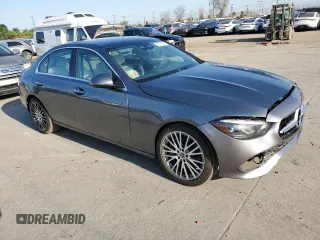 2025 Mercedes-Benz C 300 with VIN W1KAF4GB7SR251684, listed as a Copart auction lot 52391325 with 587 mi miles and Salvage Title. Bid and sale history available at DreamBid. Image 4.