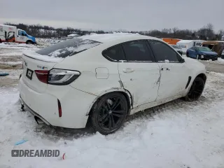 2016 BMW X6 M with VIN 5YMKW8C53G0R43451, listed as a Copart auction lot 41389955 with 69,003 mi miles and Salvage Title. Bid and sale history available at carsss.com. Image 3.