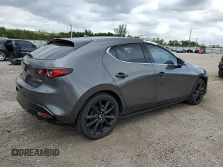 2022 Mazda Mazda3 Hatchback Premium with VIN JM1BPAMLXN1515412, listed as a Copart auction lot 76951614 with 0 mi miles and Salvage Title. Bid and sale history available at carsss.com. Image 3.