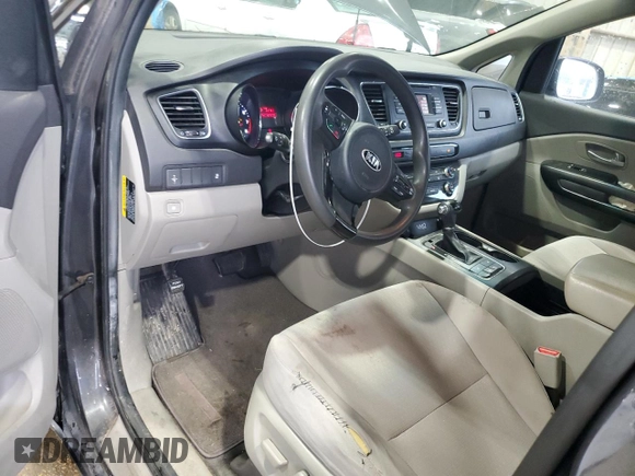 2016 Kia Sedona LX with VIN KNDMB5C18G6155870, listed as a Copart auction lot 55941575 with 157,577 mi miles and Clean Title. Bid and sale history available at DreamBid. Image 8.
