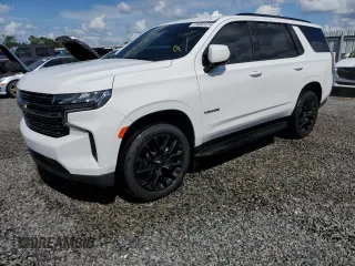 2022 Chevrolet Tahoe RST z VIN 1GNSCRKD9NR249136, wystawiony jako Copart lot #74361574 z przebiegiem 47 183 mil mil oraz Szkoda całkowita • Salvage title. Historia ofert i sprzedaży dostępna na DreamBid. Obrazek 1.