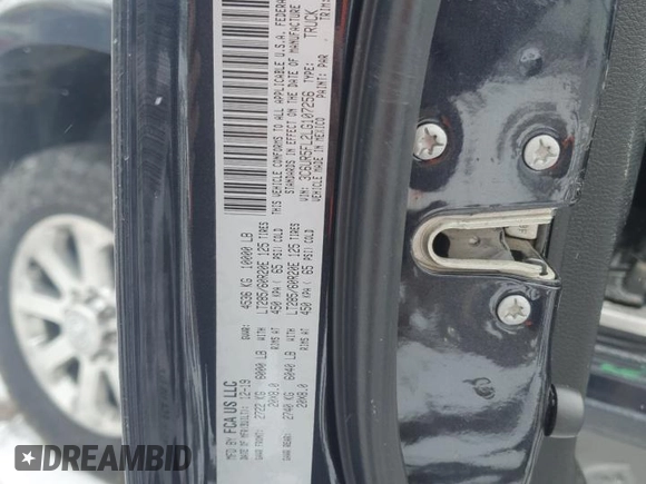 2020 Ram 2500 Laramie with VIN 3C6UR5FL2LG107256, listed as a Copart auction lot 44168315 with 91,849 mi miles and Salvage Title. Bid and sale history available at carsss.com. Image 12.