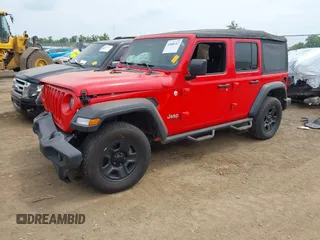 2018 Jeep Wrangler Unlimited Sport S z VIN 1C4HJXDG9JW169755, wystawiony jako IAAI lot #42686267 z przebiegiem 110 948 mil mil oraz . Historia ofert i sprzedaży dostępna na DreamBid. Obrazek 17.