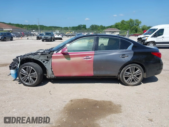 2015 Infiniti Q50 Premium with VIN JN1BV7AR4FM403290, listed as a IAAI auction lot 42570583 with 132,878 mi miles and . Bid and sale history available at DreamBid. Image 13.