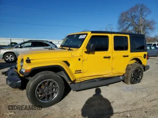 2021 Jeep Wrangler Unlimited Sport Altitude with VIN 1C4HJXDG4MW667091, listed as a Copart auction lot 44780105 with Not Provided miles and Salvage Title. Bid and sale history available at carsss.com. Image 1.