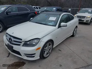 2012 Mercedes-Benz C-Class C 250 with VIN WDDGJ4HB4CF815964, listed as a IAAI auction lot 41593536 with 131,218 mi miles. Bid and sale history available at carsss.com. Image 2.