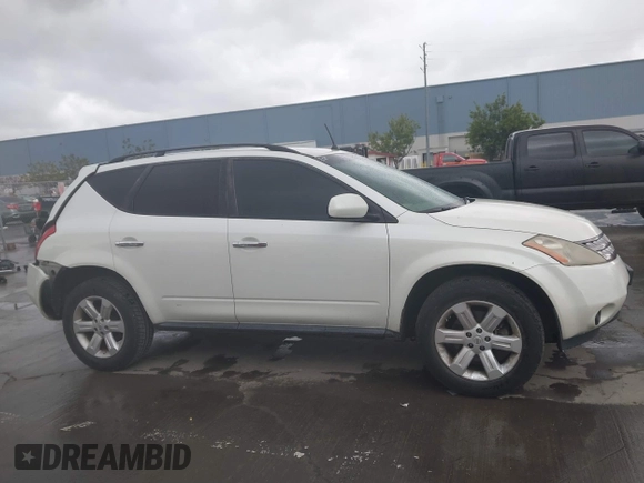 2007 Nissan Murano S with VIN JN8AZ08W77W636607, listed as a IAAI auction lot 41778534 with 187,821 mi miles and . Bid and sale history available at DreamBid. Image 13.