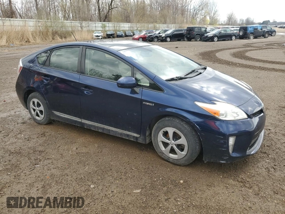 2013 Toyota Prius One with VIN JTDKN3DU8D1692971, listed as a Copart auction lot 53854465 with 166,342 mi miles and Clean Title. Bid and sale history available at DreamBid. Image 4.