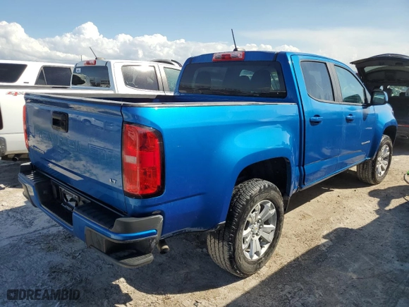 2022 Chevrolet Colorado 2WD LT with VIN 1GCGSCEA3N1298704, listed as a Copart auction lot 76982724 with 0 mi miles and Non Repairable. Bid and sale history available at carsss.com. Image 3.