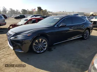 2018 Lexus LS z VIN JTHBYLFF2J5000342, wystawiony jako Copart lot #87950115 z przebiegiem 61 123 mil mil oraz Szkoda całkowita • Salvage title. Historia ofert i sprzedaży dostępna na DreamBid. Obrazek 1.