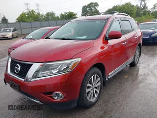 2014 Nissan Pathfinder S with VIN 5N1AR2MM7EC619604, listed as a IAAI auction lot 42694493 with 75,388 mi miles and . Bid and sale history available at DreamBid. Image 2.