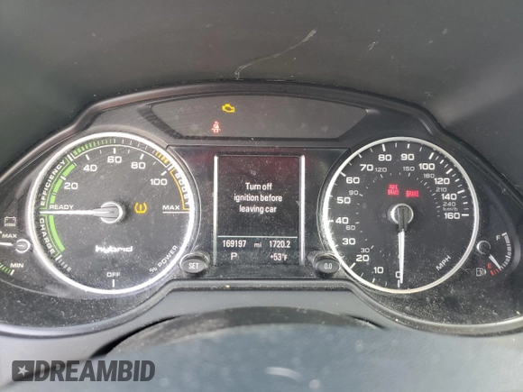 2013 Audi Q5 Hybrid Prestige with VIN WA1C8AFP0DA006150, listed as a Copart auction lot 45060475 with 169,197 mi miles and Clean title. Bid and sale history available at DreamBid. Image 9.