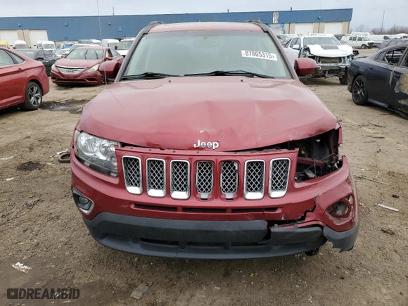 2017 Jeep Compass High Altitude with VIN 1C4NJCEB3HD189455, listed as a Copart auction lot 87805315 with 78,683 mi miles and Clean Title. Bid and sale history available at carsss.com. Image 5.