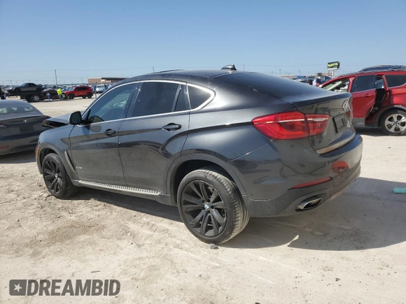 2018 BMW X6 xDrive35i with VIN 5UXKU2C51J0X49700, listed as a Copart auction lot 48802985 with 95,733 mi miles and Salvage Title. Bid and sale history available at carsss.com. Image 2.