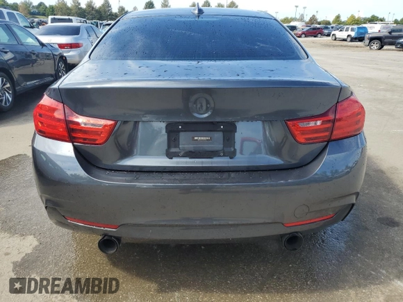 2016 BMW 4 Series 435i xDrive with VIN WBA3R5C59GK373864, listed as a Copart auction lot 71182154 with 133,585 mi miles and Salvage title. Bid and sale history available at DreamBid. Image 6.