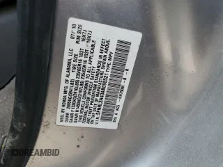 2010 Honda Odyssey EX z VIN 5FNRL3H43AB095521, wystawiony jako Copart lot #57322365 z przebiegiem 208 226 mil mil oraz Szkoda całkowita • Salvage title. Historia ofert i sprzedaży dostępna na DreamBid. Obrazek 13.