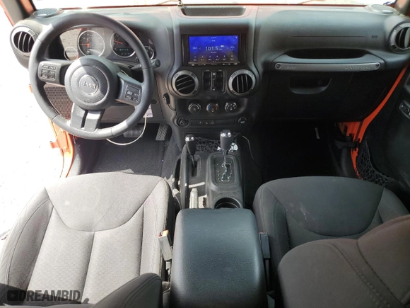 2015 Jeep Wrangler Unlimited Sport with VIN 1C4HJWDGXFL726174, listed as a Copart auction lot 51895295 with 107,377 mi miles and Salvage Title. Bid and sale history available at carsss.com. Image 8.
