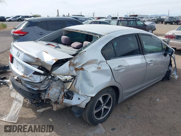 2015 Honda Civic Sedan SE with VIN 2HGFB2F7XFH527666, listed as a IAAI auction lot 41517883 with 1 mi miles. Bid and sale history available at carsss.com. Image 4.